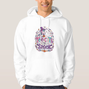 Unicorn Too Cute to Spook Colorful Marketplace Art Hoodie