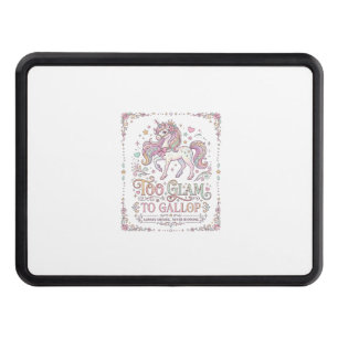 Unicorn Too Glam to Gallop Adorable Apparel Graphi Hitch Cover