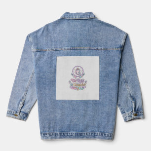 Unicorn Too Rare to Compare Cute Pastel T-Shirt De Denim Jacket
