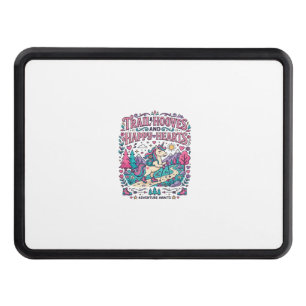 Unicorn Trail Hooves and Happy Hearts Colorful App Hitch Cover