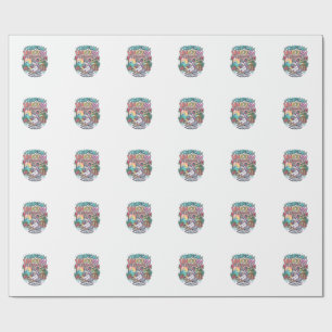 Unicorn Tropical Unicorn Escape POD Ready POD Artw Wrapping Paper