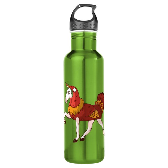Unicorn Turkey Costume Stainless Steel Water Bottle (Front)