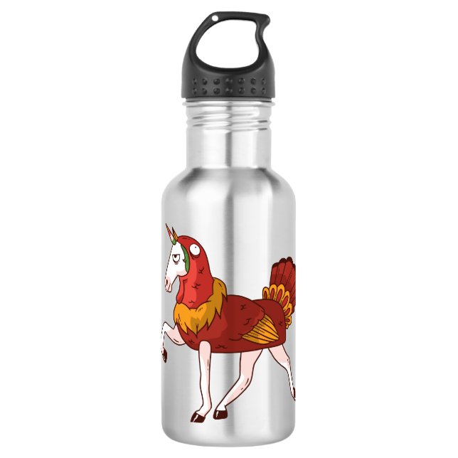 Unicorn Turkey Costume Stainless Steel Water Bottle (Front)