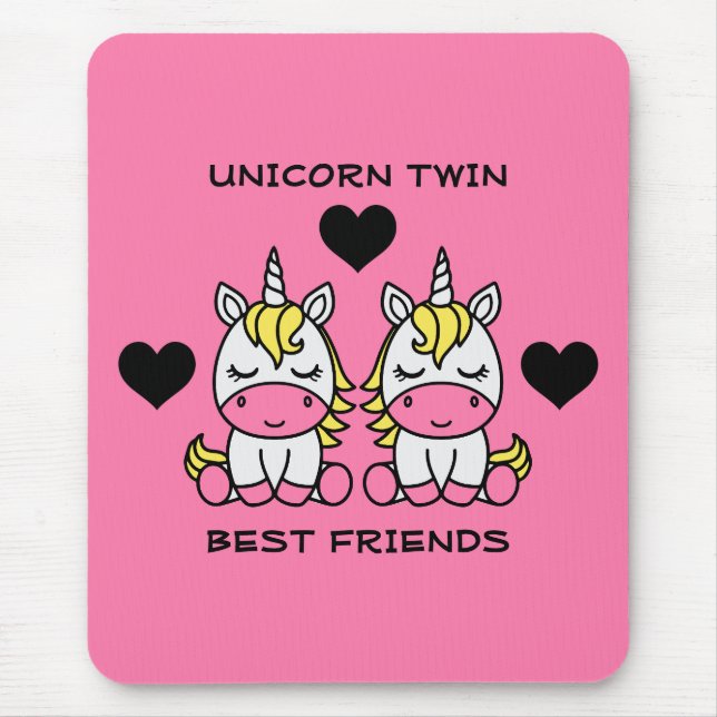 Unicorn Twin Sister  Mouse Pad (Front)