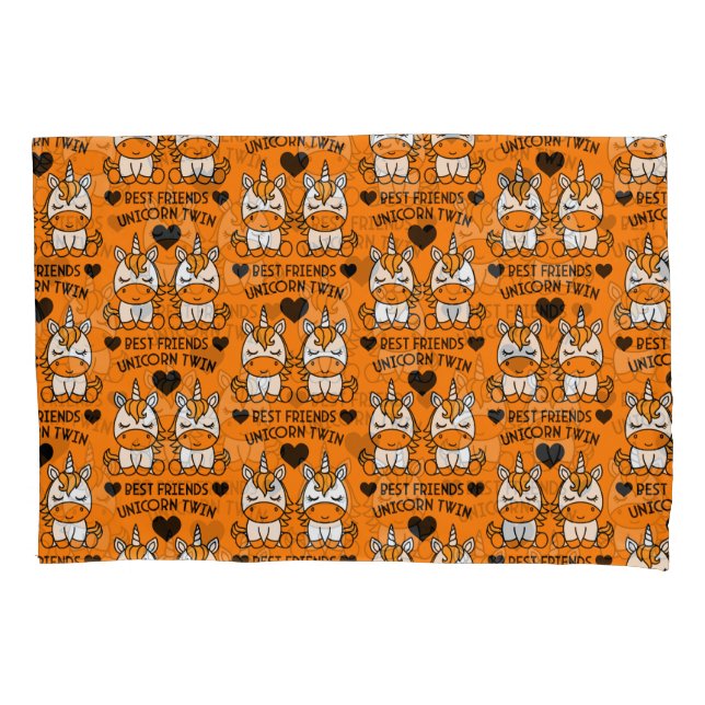 Unicorn Twin Sister  Pillow Case (Front)