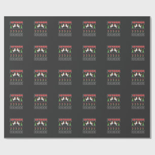 Unicorn Ugly Christmas Sweater Party T-Shirt (1) Wrapping Paper