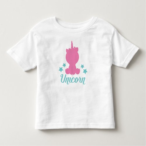 Unicorn Unicorn Silhouette Cute Unicorn Stars Toddler T_shirt