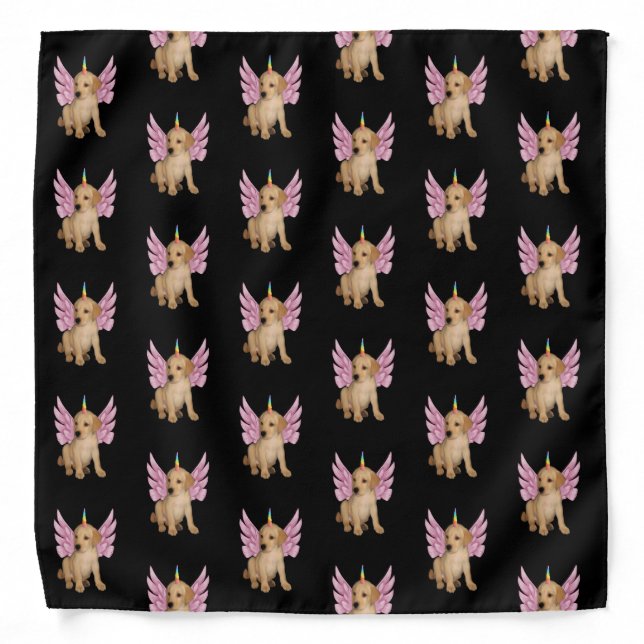 Unicorn Unipeg Puppy Bandana (Front)