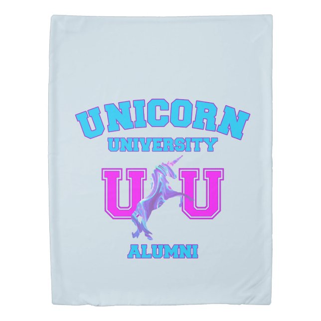 Unicorn University Duvet Cover (Front)