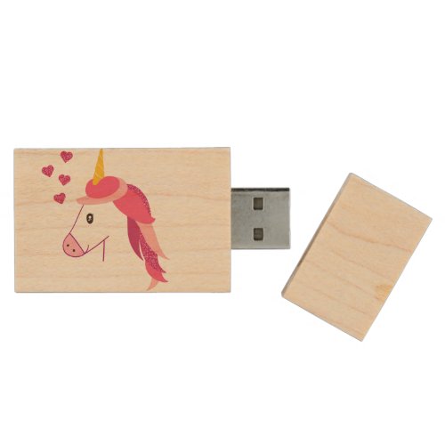  Unicorn USB Flash Drive Wood Flash Drive