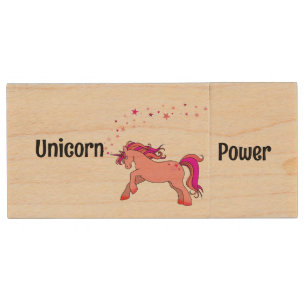 Unicorn USB Wooden Flash Drive