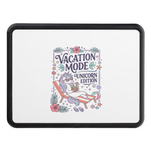 Unicorn Vacation Mode Unicorn Edition Adorable App Hitch Cover