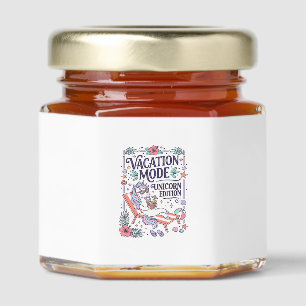 Unicorn Vacation Mode Unicorn Edition Adorable App Honey Jar Favors