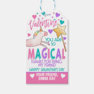 Unicorn Valentine Favor Tag