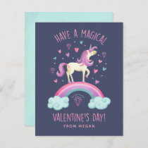 Unicorn Valentines Day Greeting Card