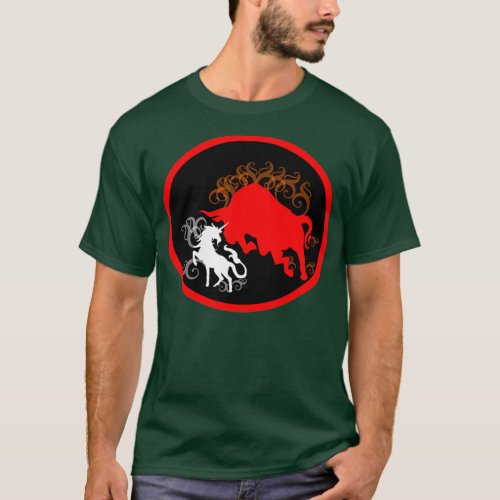 Unicorn vs the Red Bull T_Shirt