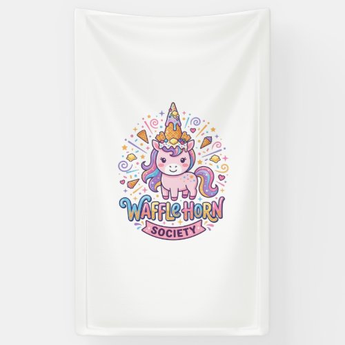 Unicorn Waffle Horn Society Print Ready Apparel Gr Banner