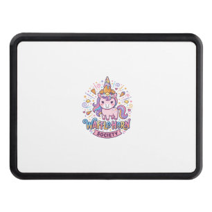 Unicorn Waffle Horn Society Print Ready Apparel Gr Hitch Cover