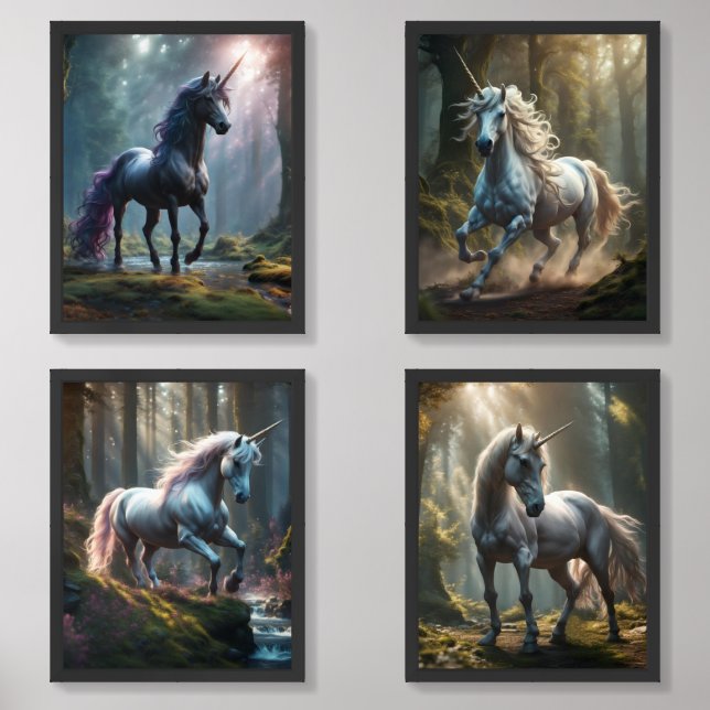 Unicorn Wall Art Sets (Front)