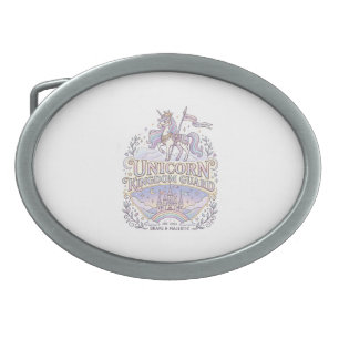 Unicorn Wanderlust Unicorn Gift Idea Vector Design Belt Buckle