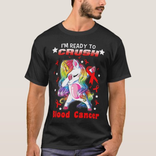 unicorn warrior crush blood cancer gift survivor t T_Shirt