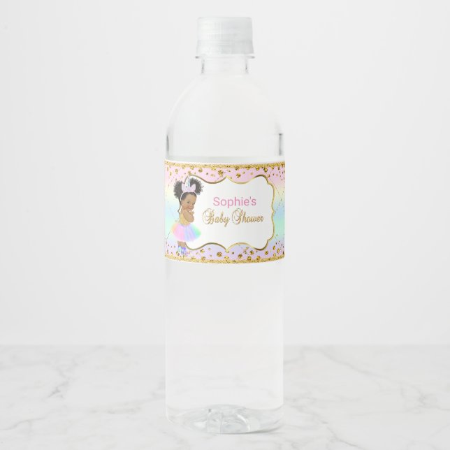 Unicorn water bottle wrappers label (Front)