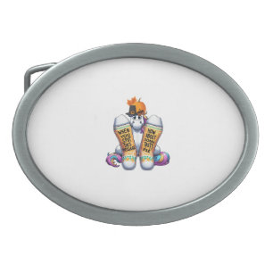 Unicorn Wearing Socks Men Women Kids Boys Girls Th Belt Buckle