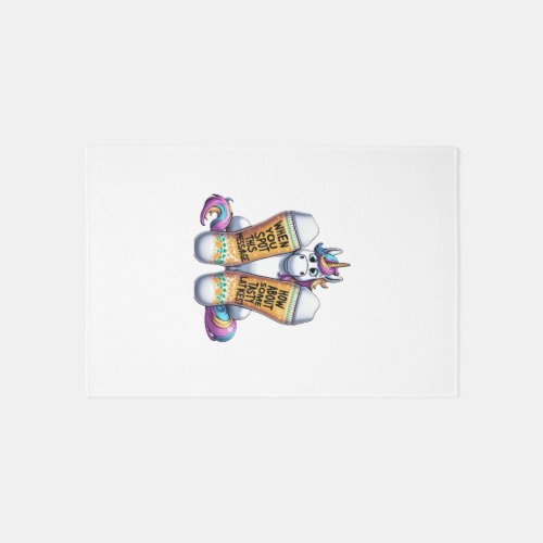 Unicorn Wearing Socks Men Women Kids Teens Hanukka Rug