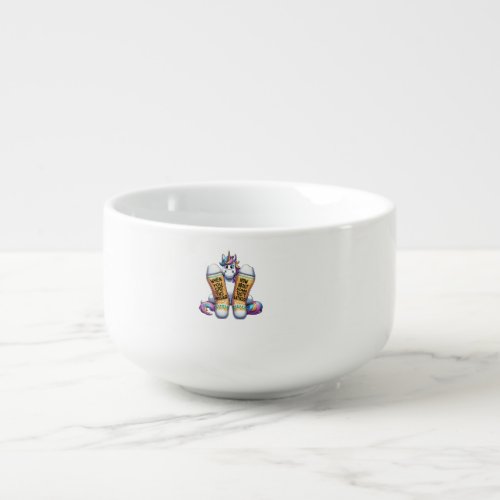 Unicorn Wearing Socks Men Women Kids Teens Hanukka Soup Mug