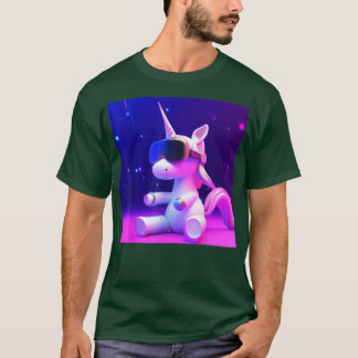 Unicorn wearing vr glasses Cute Unicorn Lovers T-Shirt