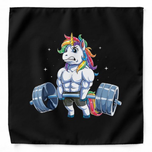 Unicorn Weightlifting Deadlift Fitness Gym Bandana