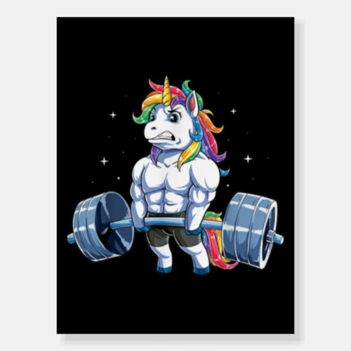 Unicorn Weightlifting Deadlift Fitness Gym Foam Board