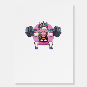 Unicorn Weightlifting Squat Fitness Workout Gym Gi Foam Board