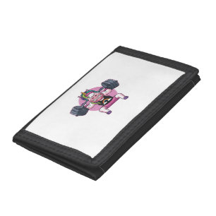 Unicorn Weightlifting Squat Fitness Workout Gym Gi Tri-fold Wallet