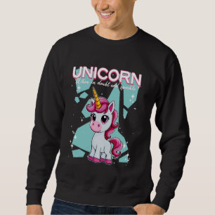 Unicorn When In Doubt Add Sparkle Unicorn Sweatshirt