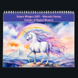 Unicorn Whispers 2026 – Watercolor Fantasy Calenda Calendar<br><div class="desc">Let your imagination gallop through the year with this enchanting 2026 calendar featuring twelve watercolor scenes of unicorns in dreamy landscapes. Each month unveils a new magical moment: – A majestic unicorn standing on a mountain ridge beneath a glowing rainbow – A gentle forest encounter with a princess in flowing...</div>