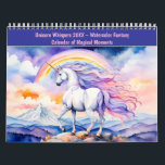 Unicorn Whispers 2026 – Watercolor Fantasy Calenda Calendar<br><div class="desc">Let your imagination gallop through the year with this enchanting 2026 calendar featuring twelve watercolor scenes of unicorns in dreamy landscapes. Each month unveils a new magical moment: – A majestic unicorn standing on a mountain ridge beneath a glowing rainbow – A gentle forest encounter with a princess in flowing...</div>