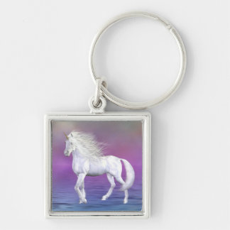 Unicorn White Beauty Keychain