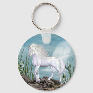 Unicorn White Beauty Keychain