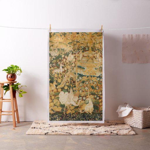 UNICORN,WHITE GRYPHON,ANIMALS,FANTASY FLOWERS FABRIC