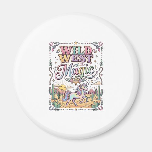 Unicorn Wild West Magic Original Magnet