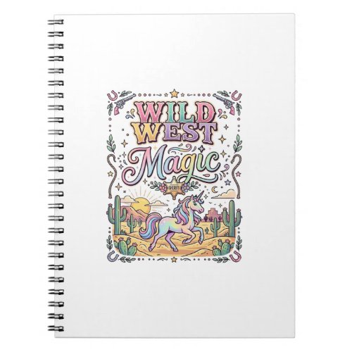 Unicorn Wild West Magic Original Notebook