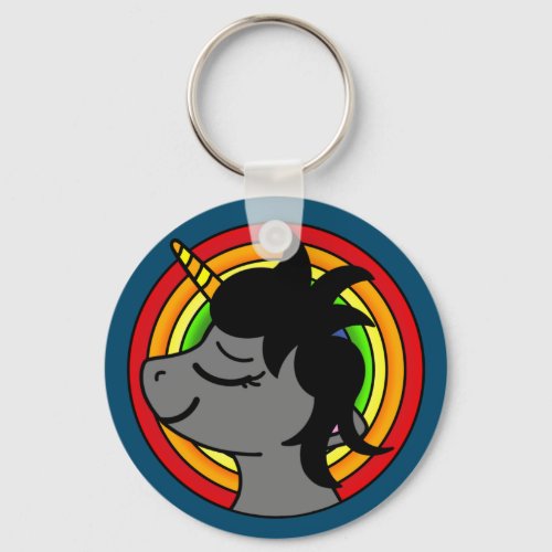 Unicorn Wish Pretty Enchanting Rainbow Keychain