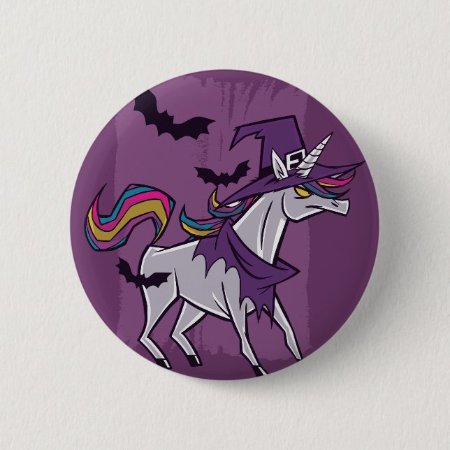Unicorn Witch Button (Front)