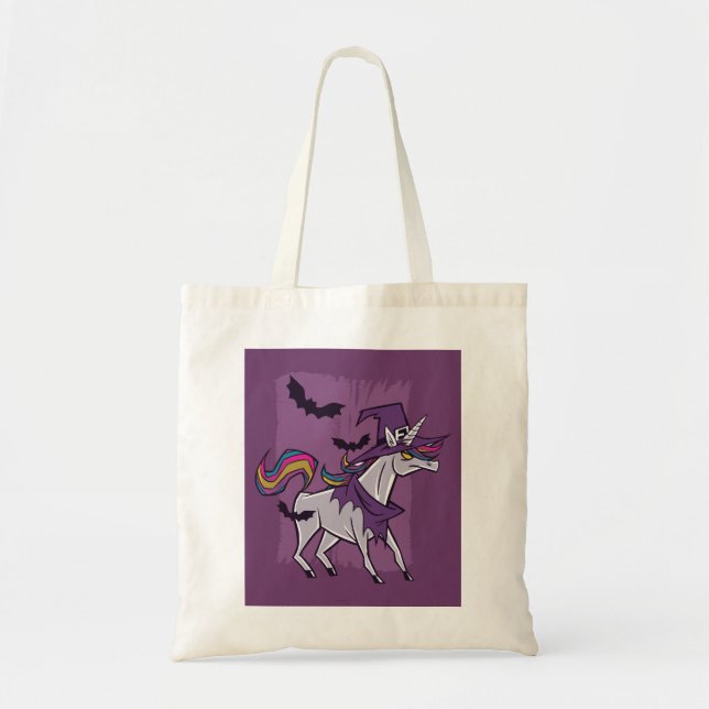 Unicorn Witch Tote Bag (Front)