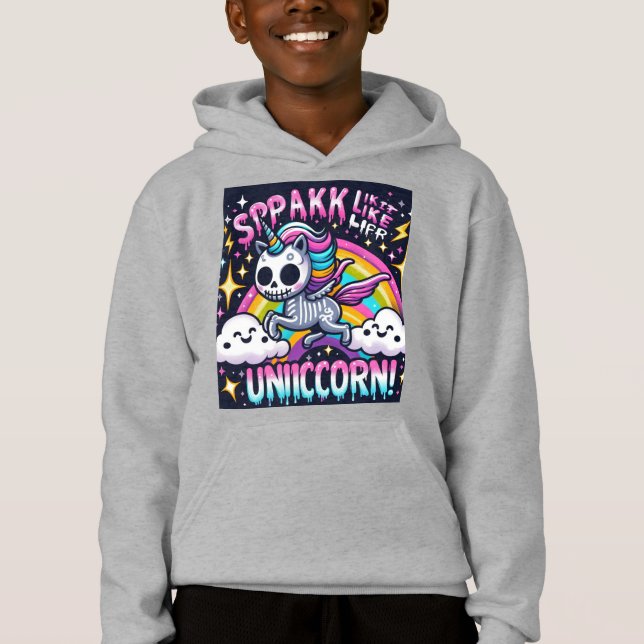 Unicorn with a Rainbow Hoodie (Front)