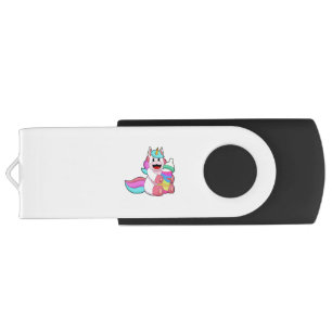 Unicorn with Baby bottle.PNG Flash Drive
