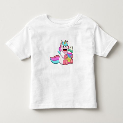 Unicorn with Baby bottlePNG Toddler T_shirt