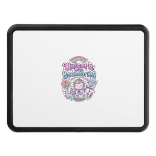 Unicorn with Boundaries Charming Apparel Graphic_1 Hitch Cover