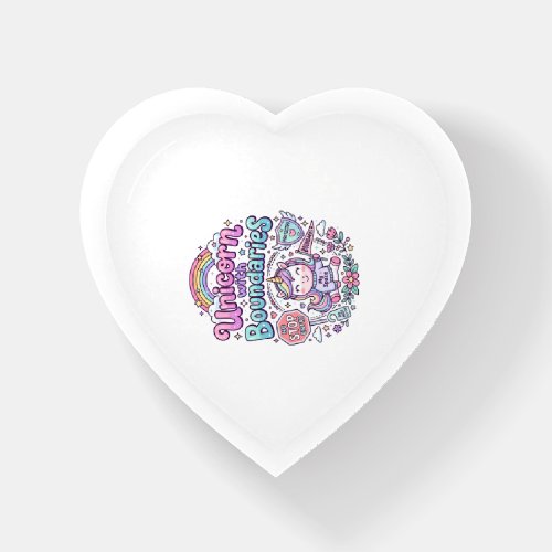 Unicorn with Boundaries Charming Apparel Graphic_1 Paperweight